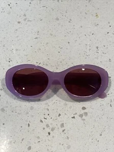 womens round Purple Sunglasses - Picture 1 of 4