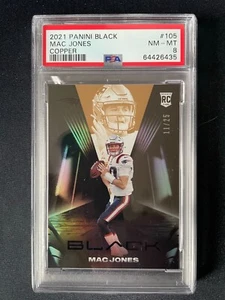 2021 PANINI BLACK COPPER MAC JONES #105 RC ROOKIE /25 PSA 8 - Picture 1 of 2