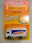 Matchbox Superfast Nr. 20D Volvo Container Truck weiß "Fedex" in Blisterpack.