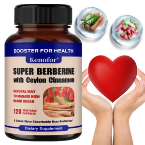 Ceylon Cinnamon Dihydroberine 4250mg Super Berberine Capsules - Picture 1 of 13