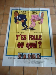 ** ORIGINAL KINO POSTER POSTER bist du verrückt oder was? ALDO MACCIONE LUCHINI - Bild 1 von 4