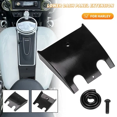 Black Dash Panel Extension For Harley Road Tour Electra Glide FLHTCU EFI FLHTPI - Image 1 of 4