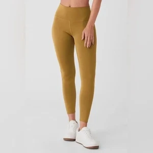 ALO Yoga Golden Olive Branch Full-Length Airlift Leggings Size Small ✨🌟💛 - Picture 1 of 15