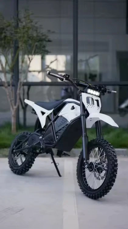 Electric Dirt Bike White  3000W 48V 23AH  37MPH motorcycles for Teens And Adult - Image 1 of 4