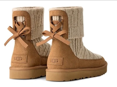 Botines para mujer UGG Classic Mini Cabelle tejido botín 10 Foto 1 de 4