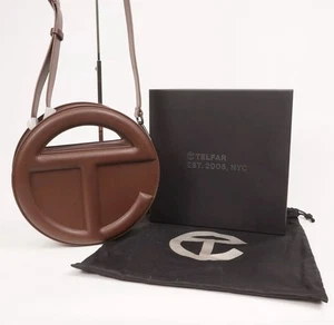 New In BOX WITH TAGS Round Telfar Circle Bag - Chocolate Authentic - Picture 1 of 5