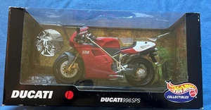 New HOT WHEELS Collectibles DUCATI 996SPS 1:10 Die Cast Motorcycle 2000 - Picture 1 of 17