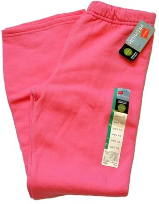 Nuevos Pantalones de Sudadera Hanes Rosa Vintage Talla M Medianos 7-8 Nuevos con Etiquetas Foto 1 de 2