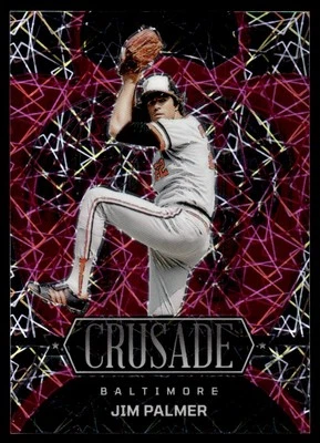 2023 Panini Chronicles Crusade Pink Lazer Jim Palmer 04/17 Baltimore Orioles #24 - Image 1 of 2
