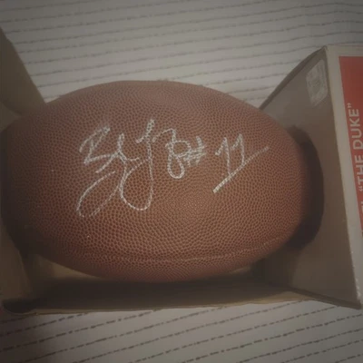 Duke Fútbol Autografiado Firmado Brandon LaFell Carolina Panthers NFL 2010 Draft Foto 1 de 4