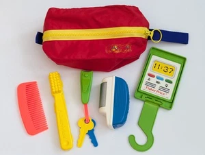 Vintage Fisher-Price Grooming Shaving Kit Clippers Comb Toothbrush Complete 1985 - Picture 1 of 8