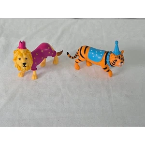 Ancien gâteau Ankyo fête animaux lion et tigre années 80 - Photo 1/10
