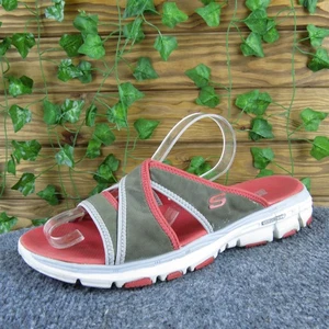 Skechers Mujer Deportiva Slide Gris Sintético Talla 11 Mediano Usado 2025 - Imagen 1 de 6