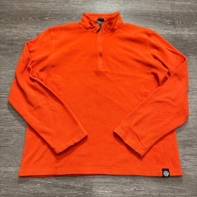 REI COOP Sweater Mens Medium Orange Half Zip Pullover Outdoor Hiking Camping - Image 1 of 4