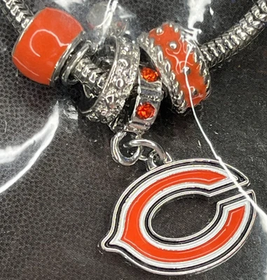 NFL Oficial Joyería Chicago Bears Dije Colgante Collar Mujer Damas Fan Game Foto 1 de 4