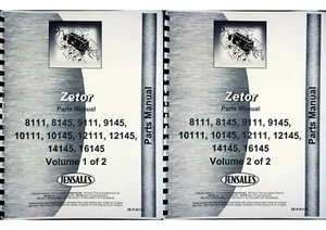 Zetor Tractor Parts Manual 10111 9111 10145 12111 9145 8145 12145 8111 - Picture 1 of 12