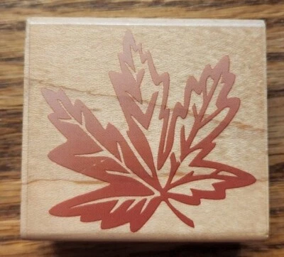 Резиновый штамп Rubber Stampede A2205E Maple Leaf осень сезоны - Изображение 1 из 2