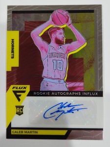 2020-21 Panini Flux Rookie Auto Influx Caleb Martin #RAI-CMT Rookie Auto RC HEAT