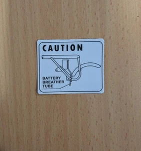 87506-045-650 Battery Caution Mark Label - Honda Z50A K2 Australia. 8750604565 - Picture 1 of 3