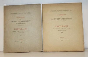 MULLER (Abbé Eugène), Le Prieuré de Saint-Leu d'Esserent, 2 volumes, 1900 - Picture 1 of 5