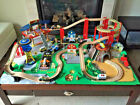 KidKraft Airport Express Train Set and Table In Espresso Kids Boys Toy Track NEW