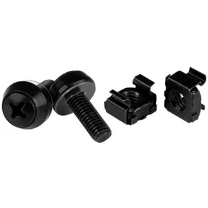 0065030862080 50 PKG M6 ŚRUBY + NAKRĘTKI KLATKOWE/M6 NAKRĘTKI KLATKOWE M6X12MM CZARNE - Zdjęcie 1 z 1