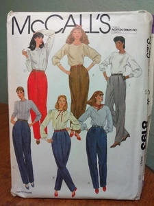 McCalls 8193 Sewing Pattern Misses Young Teen Pants Size 14 Waist 28 NOS Uncut - Picture 1 of 9