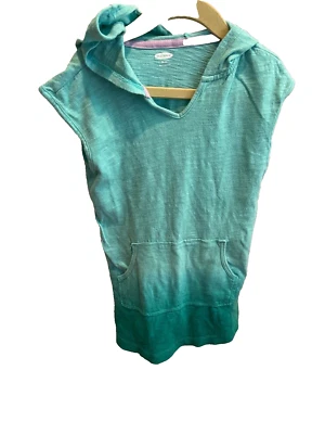 ¡LINDO! Cubre de natación para niñas con capucha Ombre Old Navy XS talla 5 usado en excelente estado Foto 1 de 2