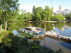 Photo 12x8 Narrowboats Lapwing & Briar moored on Thames at Kew View from t c2015
