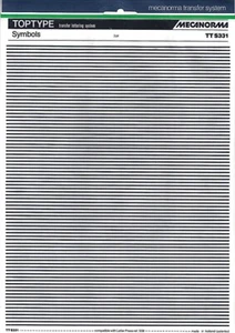 Mecanorma letras de transferencia seca A4, productos gráficos, símbolos de tipo superior TT S331 - Imagen 1 de 2