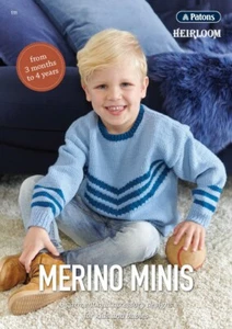 PATONS HEIRLOOM PATTERN BOOKLET #111 MERINO MINIS - Picture 1 of 8