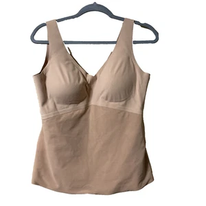 Honeylove Liftwear Tank Top Womens 1X Tan Wide Strap Medium Support Shapewear - Picture 1 of 8