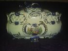 Mid Century VICTORIAN couple Royal Sealy Japan Ornate Covered bowl/dish