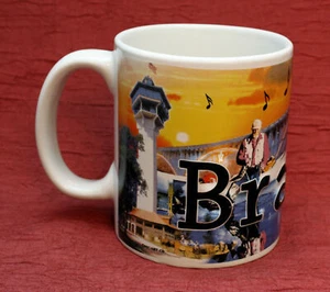 Branson Missouri City Limit Oversize Embossed Mug Travel Souvenir Music Guitar  - Picture 1 of 7