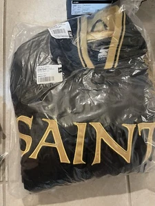 Starter New Orleans Saints NFL Men's Quilt Lined Front Snap Jacket Men’s Small - Picture 1 of 6