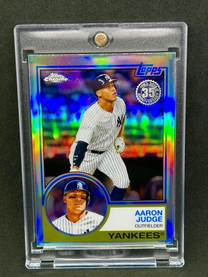 Tarjeta de inversión refractor novato Aaron Judge rara Topps cromada Yankees MVP COMO NUEVA Foto 1 de 2