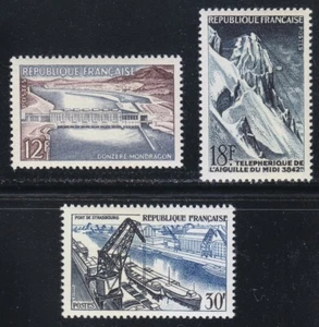 France 1956 MNH Mi 1106-1108 Sc 807-809 French technical achievements ** - Picture 1 of 2