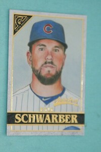 KYLE SCHWARBER 2020 GALLERY ARTIST PROOF #9 CHICAGO CUBS