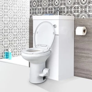 Manual Portable Toilet Flush Boat RV Travel Outdoor Camping Commode Sanitation - Picture 1 of 11