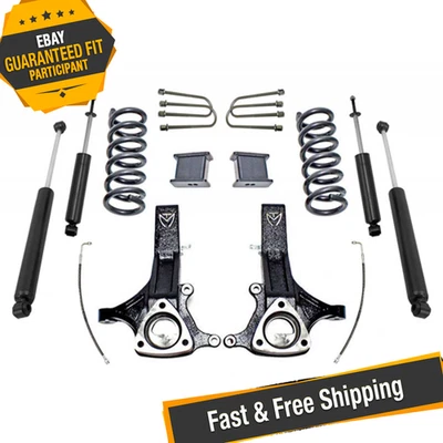 Maxtrac K882170 7" Lift Kit w/ Shocks for 2002-2008 Dodge Ram 1500 2WD 4.7L - Image 1 of 4