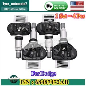 4x New TPMS Tire Pressure Sensor 68487472AB For Dodge Challenger R/T Scat Pack - Picture 1 of 12