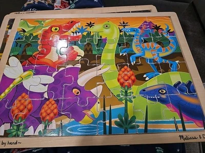 Rompecabezas de madera Melissa & Doug Barnyard 24 piezas animales pequeños  Foto 1 de 4