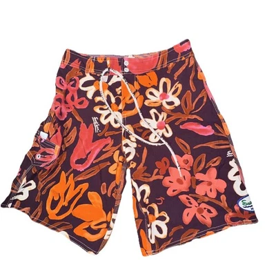 Rare! Jams World (A13) Original Board Shorts VTG 90s Surf Line Hawaii XS - Image 1 of 4