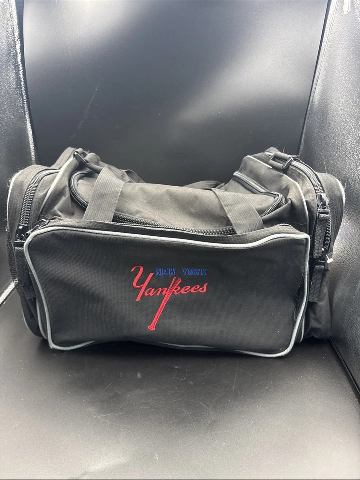 Bolso de Lona de Viaje New York Yankees Lona Negra MLB Insiders Club Life Member Foto 1 de 4