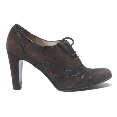 BEA NOVELLI Womens Lace-Up High Heels Brown Synthetic UK 5 Classic Formal - Image 1 of 4