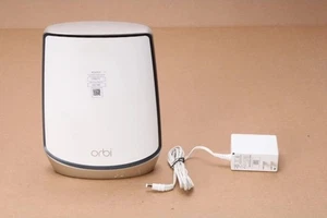 Orbi RBR860 AX6000 Tri-Band Mesh WiFi 6 System Router With Power Supply Bundle - Picture 1 of 4