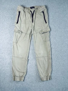 WXYZ Cargo Pants Tan Youth Size Medium - Zippers Pockets Elastic Waist - Picture 1 of 10