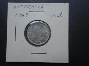 1963 AUSTRALIA SIXPENCE - MS - Picture 1 of 2