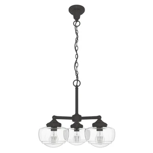 Noble Bronze Three Light Chandelier from the Saddle Creek Collection - Picture 1 of 1