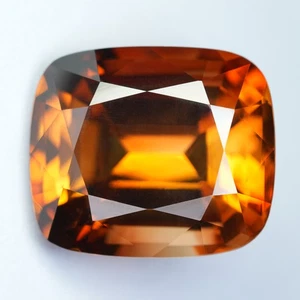 40.57Ct ICA Certified Sparkling Cushion 100% Natural Yellowish Orange Topaz - Picture 1 of 9